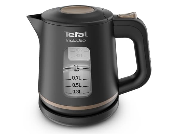 Tefal Includeo KI5338, 1 l, 2400 W, Sort, Plast, Vannivåindikator
