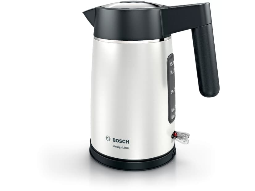 Bosch DesignLine vattenkokare 1,7 l 2400 W Svart, Silver