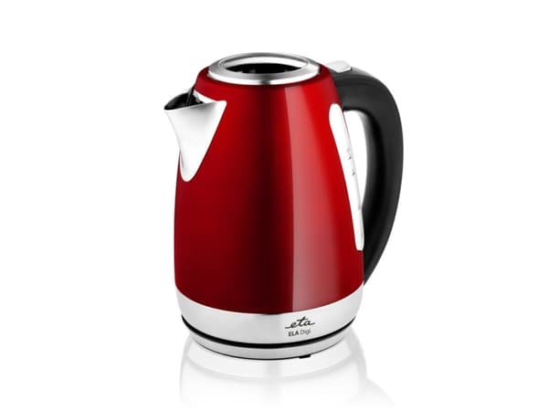 Eta Digi, 1,7 L, 2200 W, Punainen, Ruostumaton teräs, Säädettävä termostaatti, Veden tason ilmaisin