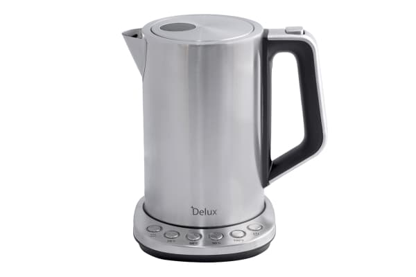 Orava Delux, 1,7 l, 2200 W, Rustfritt stål, Rustfritt stål, Justerbar termostat, Vannivåindikator