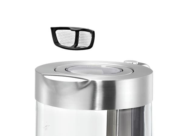 WMF Lono 0413150011, 1,7 l, 3000 W, Krom, Transparent, Glas, Metall, Vattennivå indikator, Överhettningsskydd