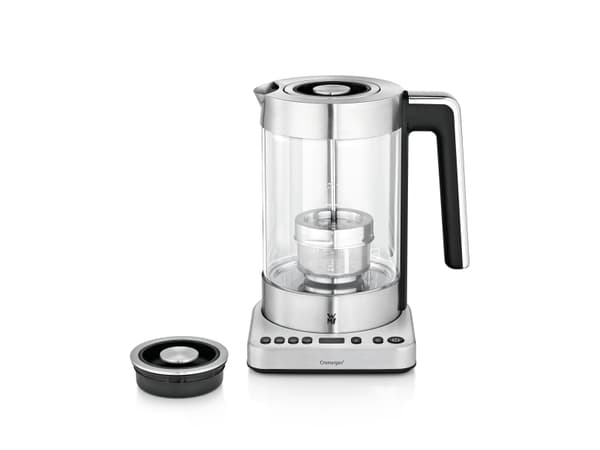 WMF Lono 0413160011, 1,7 l, 3000 W, Sort, Rustfritt stål, Gjennomsiktig, Justerbar termostat, Vannivåindikator, Trådløs
