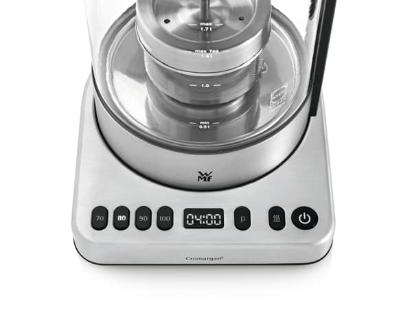 WMF Lono 0413160011, 1,7 l, 3000 W, Sort, Rustfritt stål, Gjennomsiktig, Justerbar termostat, Vannivåindikator, Trådløs