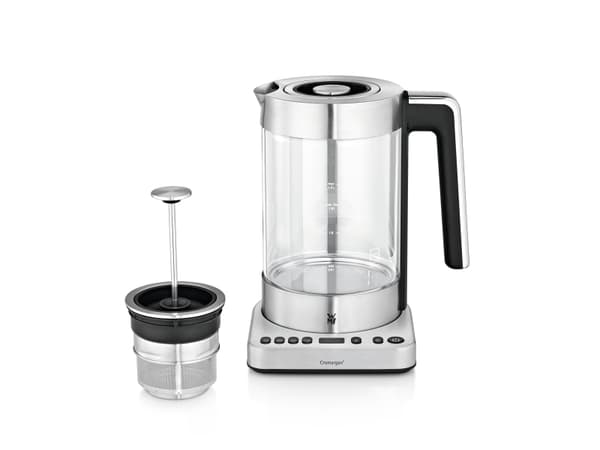 WMF Lono 0413160011, 1,7 l, 3000 W, Sort, Rustfritt stål, Gjennomsiktig, Justerbar termostat, Vannivåindikator, Trådløs