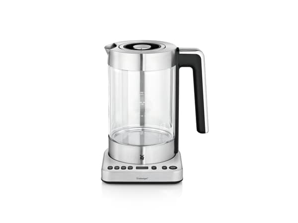 WMF Lono 0413160011, 1,7 l, 3000 W, Sort, Rustfritt stål, Gjennomsiktig, Justerbar termostat, Vannivåindikator, Trådløs