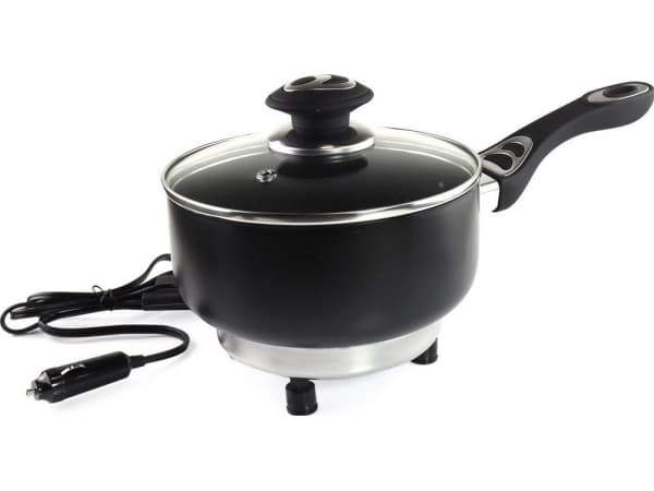 Vattenkokare Elektrisk vattenkokare med lock för bil 18 cm x 8 cm 250w 24v amio-02535