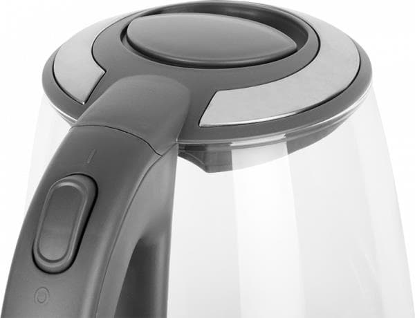 ECG RK 2020, 2 l, 2200 W, Grå, Gjennomsiktig, Glass, Plast, Justerbar termostat, Overopphetingsbeskyttelse