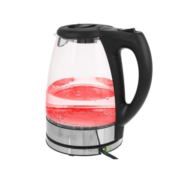 Royalty Line Glas Röd LED vattenkokare 1,7 liter 2200W