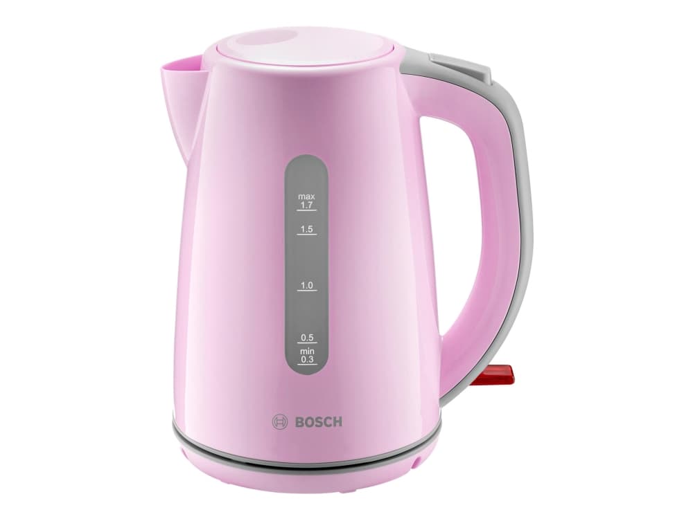 Bosch TWK7500K vattenkokare 1,7 l 2200 W Grå, Rosa