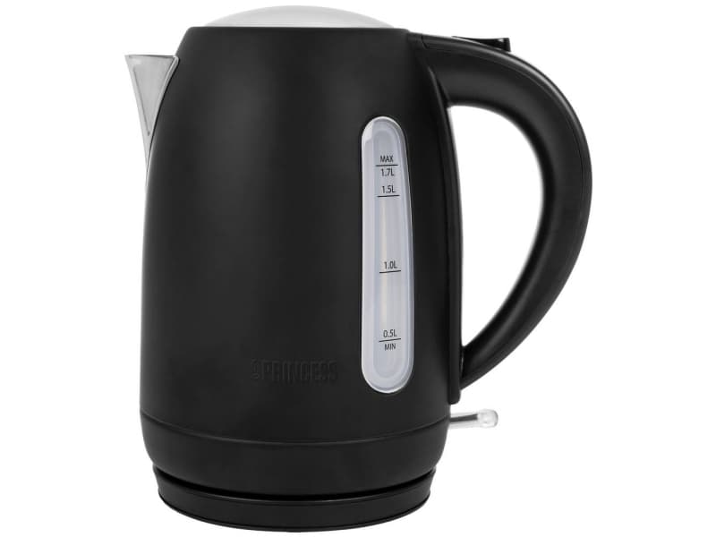 Princess 236032 vattenkokare 1,7 l 2200 W Svart, Rostfritt stål