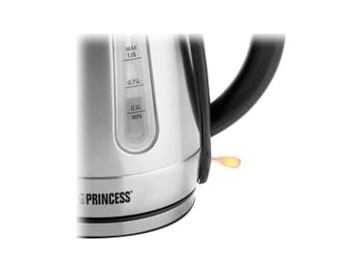Princess 236023 - Vattenkokare - 1 liter - 2.2 kW - borstat rostfritt stål