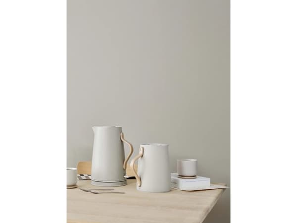 Stelton Emma, 1,2 l, Sand, Plast, Stål, Tre, Trådløs