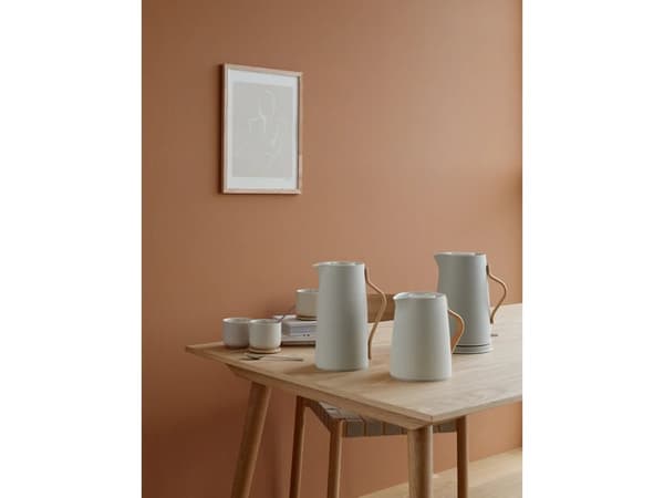 Stelton Emma, 1,2 l, Sand, Plast, Stål, Tre, Trådløs