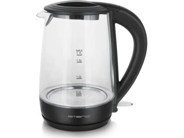 Emerio WK-119988 - Kjele - 1.7 liter - 2.2 kW - svart rustfritt stål