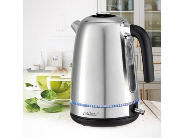 Maestro MR-050 El-kedel med belysning, sølv 1,7 L