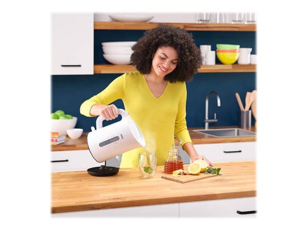Braun Breakfast1 WK 1100 WH - Kjele - 1.7 liter - 2.2 kW - hvit