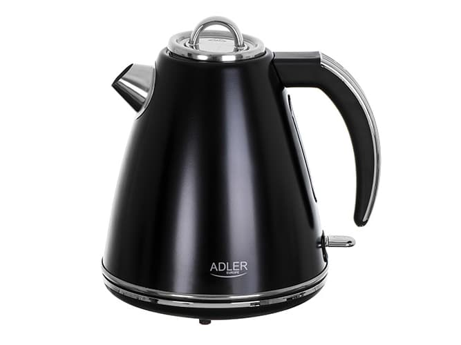 Adler Kettle AD 1343b Electric, 2200 W, 1.5 L, Stainless steel, 360° rotational base, Black