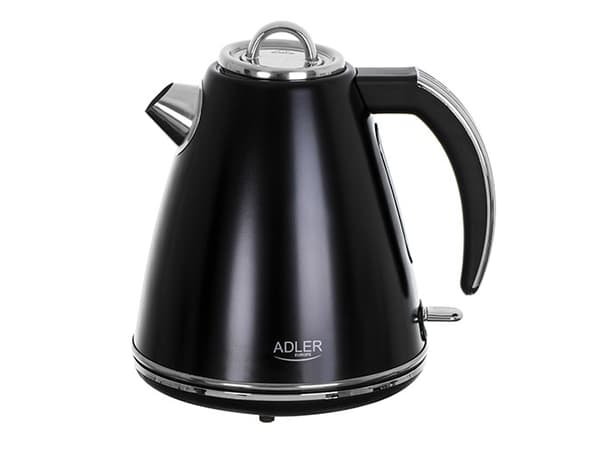 Adler AD 1343, 1,5 l, 1850 W, Svart, Rostfritt stål, Vattennivå indikator