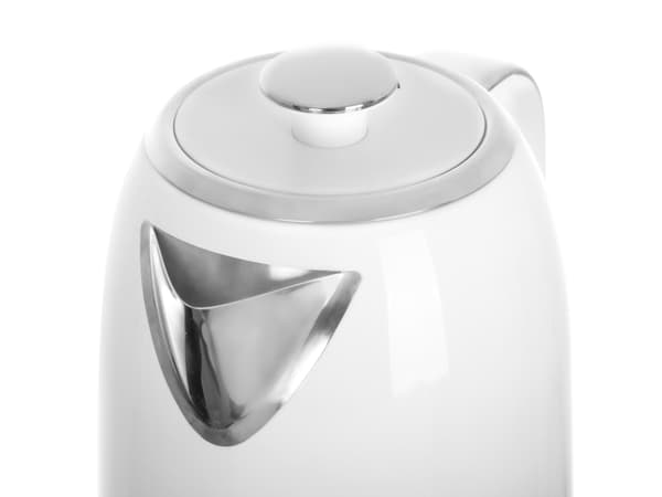 Adler AD 1341, 1,7 l, 2200 W, Hvit, Rustfritt stål, Justerbar termostat, Vannivåindikator