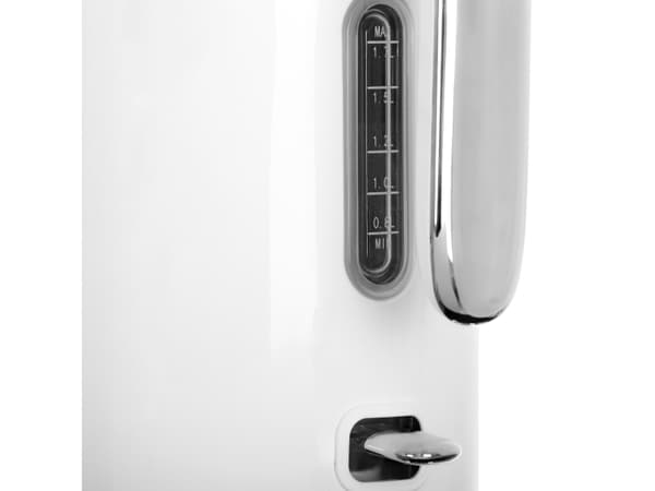 Adler AD 1341, 1,7 l, 2200 W, Hvit, Rustfritt stål, Justerbar termostat, Vannivåindikator