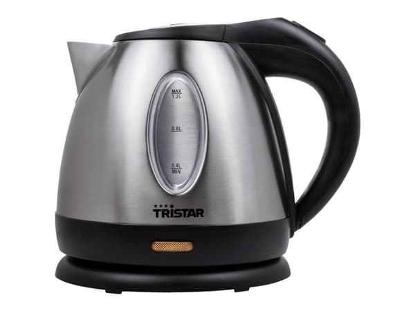 Tristar WK-1323, 1,2 l, 1500 W, Rustfritt stål, Rustfritt stål, Vannivåindikator, Overopphetingsbeskyttelse