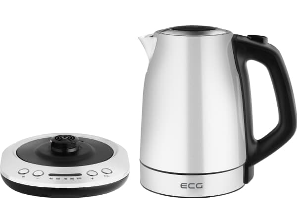 ECG RK 1791, 1,7 l, 2200 W, Rostfritt stål, Rostfritt stål, Justerbar termostat, Vattennivå indikator