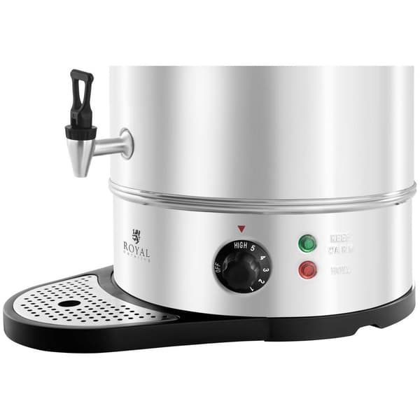 Royal Catering Dryckesdispenser - varmvatten - 20 liter - 2200 W - spilltråg
