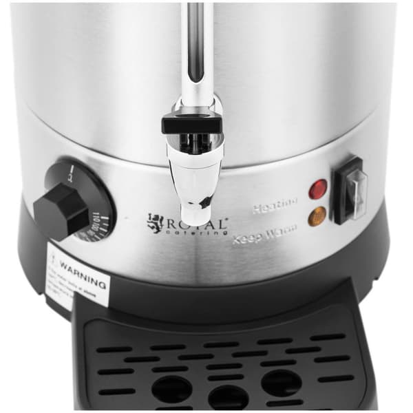 Royal Catering Vattenkokare - 9 L - 1500 W - Droppbricka - silver