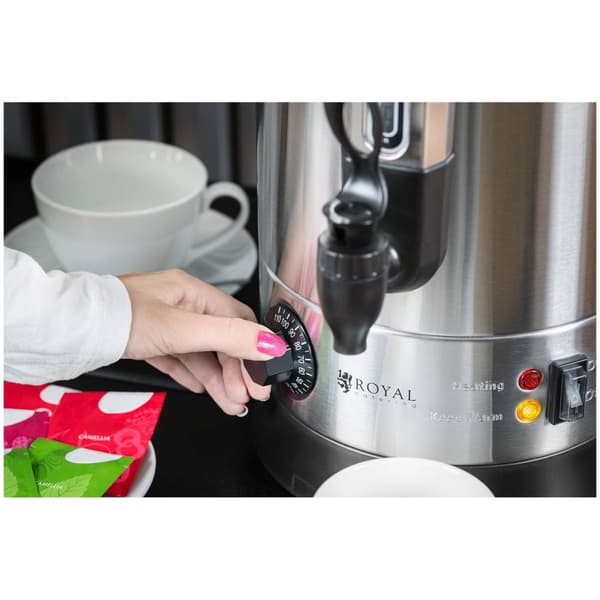 Royal Catering Varmvattendispenser - 8,7 L - 1500 W - Dubbla väggar