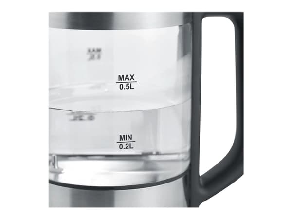 SEVERIN WK 3458 - Kjele - 0.5 liter - 1100 W - børstet rustfritt stål / glass