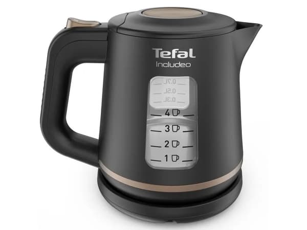 Tefal Includeo KI5338, 1 l, 2400 W, Svart, Plast, Vattennivå indikator