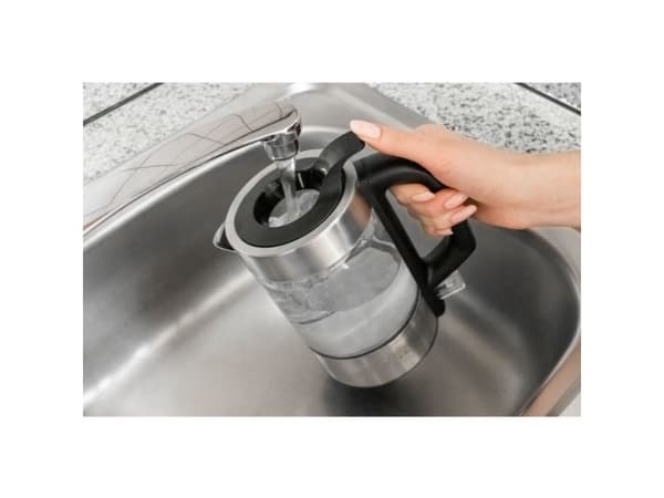 ProfiCook PC-WKS 1228 G, 0,5 L, 1100 W, Ruostumaton teräs, Läpinäkyvä, Lasi, Ruostumaton teräs, Veden tason ilmaisin, Johdoton