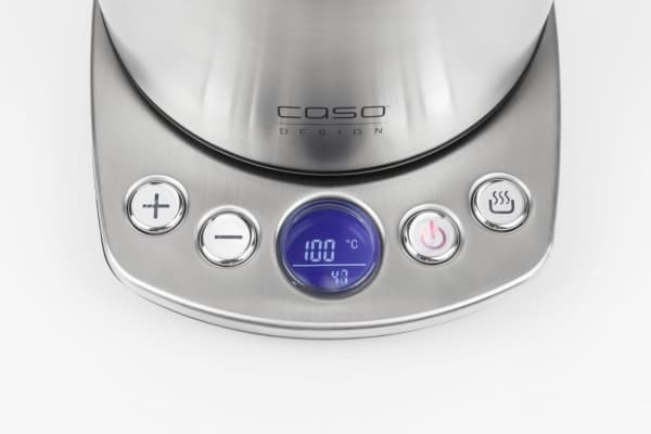 Caso WK2100, 1,2 l, 2200 W, Rostfritt stål, Rostfritt stål, Justerbar termostat, Vattennivå indikator