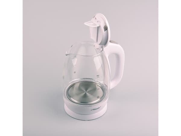 Feel-Maestro MR-063-WHITE, 1,7 l, 2200 W, Vit, Glas, Vattennivå indikator, Överhettningsskydd