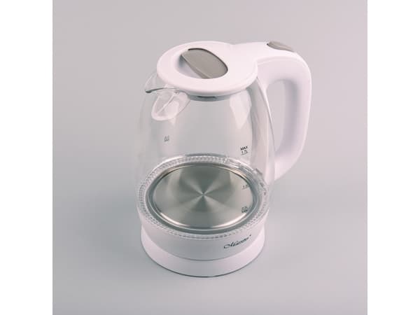 Feel-Maestro MR-063-WHITE, 1,7 l, 2200 W, Vit, Glas, Vattennivå indikator, Överhettningsskydd
