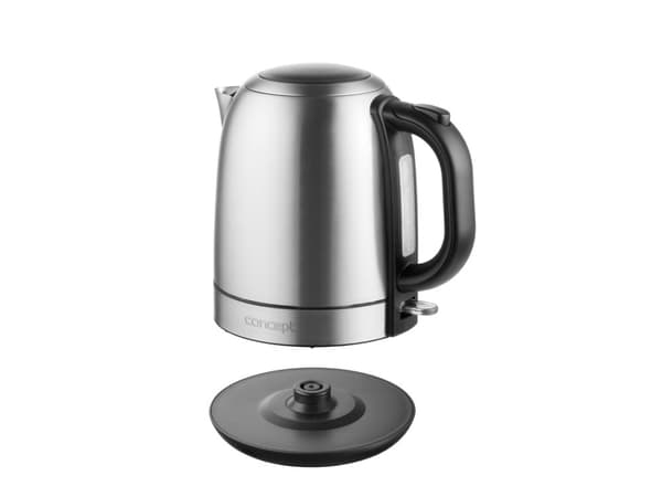 Concept RK3250, 1,2 l, 2200 W, Rustfritt stål, Rustfritt stål, Vannivåindikator, Trådløs