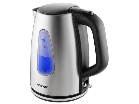 Concept RK3230, 1,7 l, 1850 W, Sort, Rustfritt stål, Rustfritt stål, Vannivåindikator