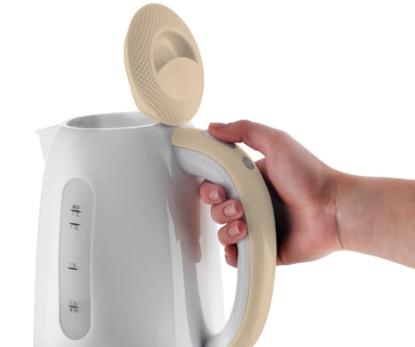 Concept RK2331, 1,7 l, 2200 W, Beige, Hvit, Plast, Vannivåindikator, Overopphetingsbeskyttelse