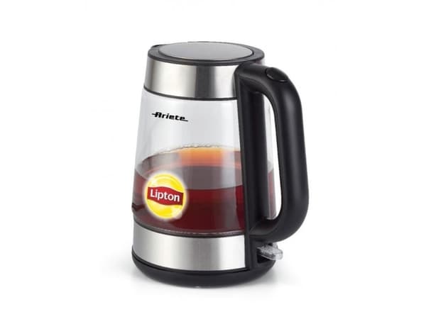 Ariete 2874, 1,7 L, 2200 W, Ruostumaton teräs, Läpinäkyvä, Lasi, Metalli, Johdoton
