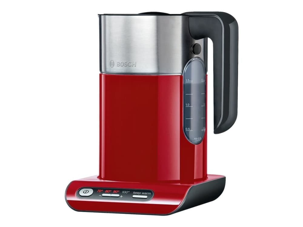 Bosch TWK8614P Vattenkokare 2.400W. 1,5 liter Styline röd