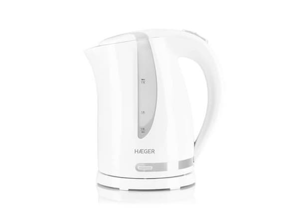 Vannkoker Haeger EK-22W.022A Rustfritt stål Hvit 2200 W 1,7 L