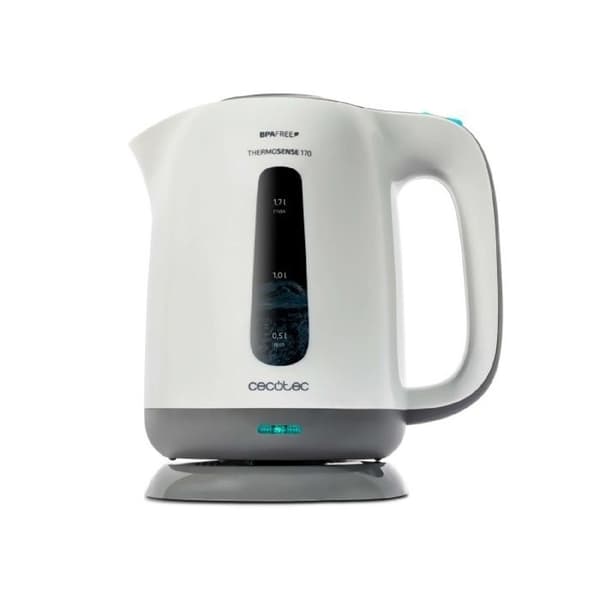 Cecotec ThermoSense 170 vattenkokare - BPA-fri - 1,7 L - 2200 W - 360° bas - Anti-kalkfilter