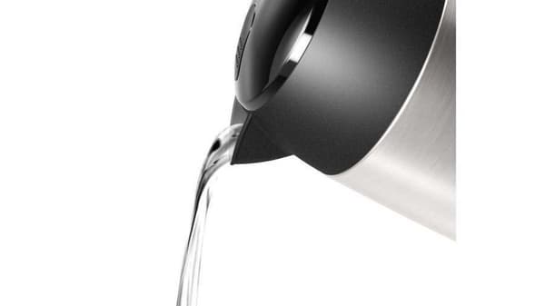 Bosch TWK3P420 vattenkokare 1,7 L 2400 W Svart, Rostfritt stål