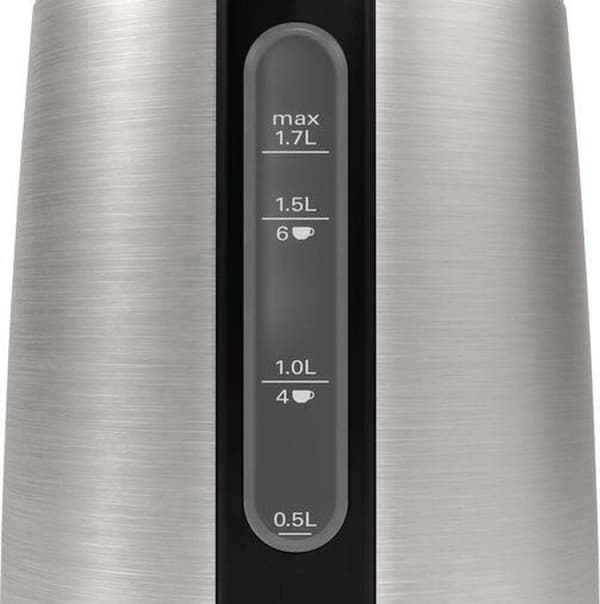Bosch TWK3P420 vattenkokare 1,7 L 2400 W Svart, Rostfritt stål