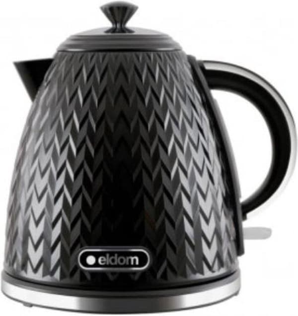 ELDOM NELA vattenkokare, 1,7 l kapacitet, 2000 W effekt, svart
