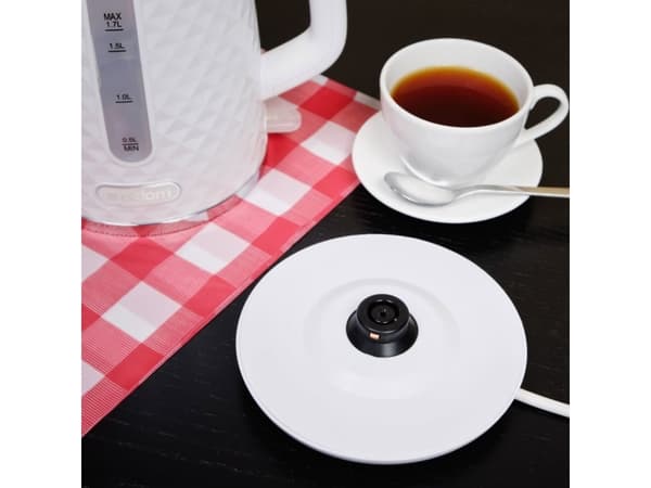 ELDOM C280B ELLI, 1,7 l, 2200 W, Hvit, Vannivåindikator, Overopphetingsbeskyttelse, Trådløs