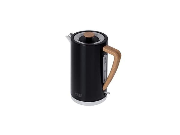 Adler | Vannkoker | AD 1347b | Elektrisk | 2200 W | 1,5 L| Rustfritt stål | 360° rotasjonsbase | Svart