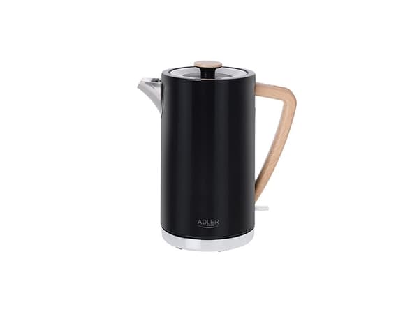 Adler | Vannkoker | AD 1347b | Elektrisk | 2200 W | 1,5 L| Rustfritt stål | 360° rotasjonsbase | Svart