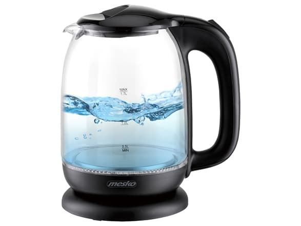 Mesko vannkoker Mesko MS 1302b vannkoker, glass, 1,7 L, svart