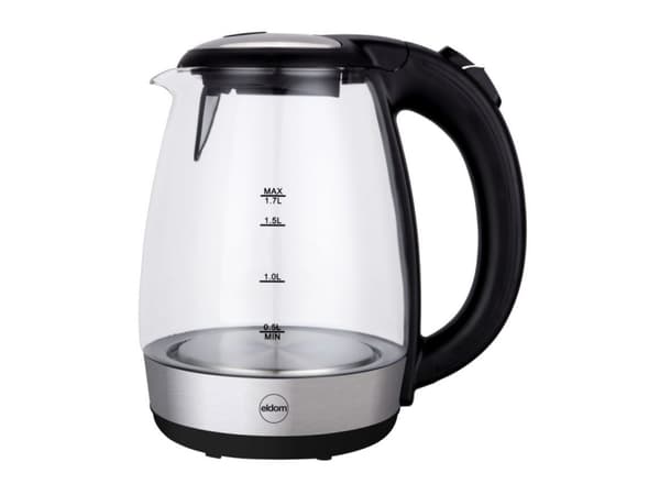 ELDOM C415 LIMEA, 1,7 l, 2200 W, Gjennomsiktig, Glass, Vannivåindikator, Overopphetingsbeskyttelse